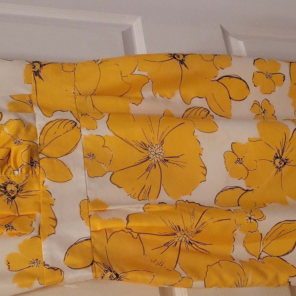 Jessica Howard Yellow and White Floral Ruffle Sheath Dress - Picture 5 of 16